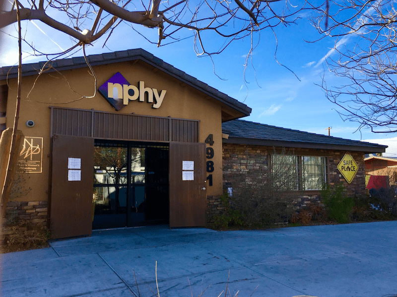 NPHY Front of Drop in center NPHY Front